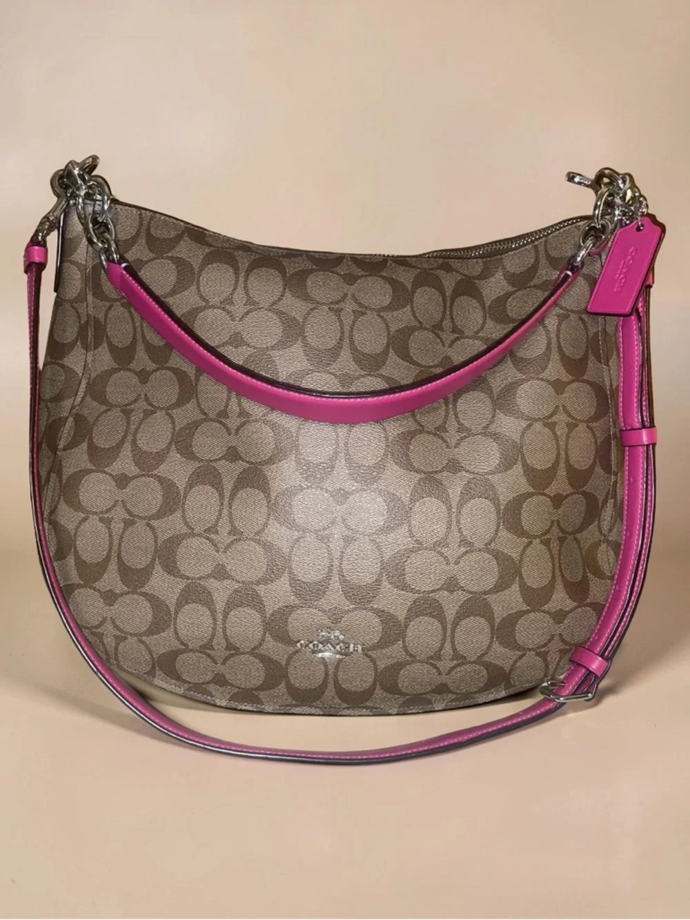 Coach Signature Elle Hobo Shoulder Bag 🥳 - Picture 1 of 10